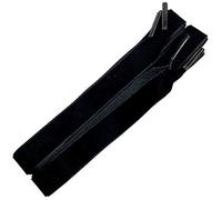 Goodlace 1,6 CM large, Lacets de velours, lacets de botte plats 100CM Noir