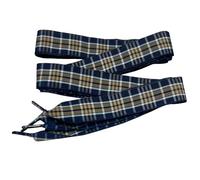 Goodlace 25mm Lacets imprimés Lacets plats avec motif - Pour baskets, chucks 120cm N°15 Bleu foncé et kaki