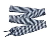 Goodlace 2,5 cm de large, lacets en ruban, lacets à carreaux 120CM No.23 Bleu foncé