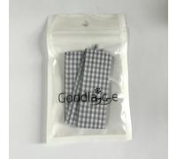 Goodlace 25mm Lacets imprimés Lacets plats avec motif - Pour baskets, chucks 140cm No.40 Gris clair