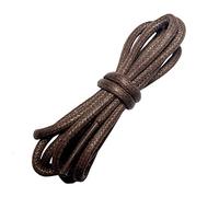 Goodlace Lacets en coton enduits de cire Lacets ronds cirés Ø2.5-3mm 100cm Brun foncé