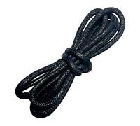 Goodlace Lacets en coton enduits de cire Lacets ronds cirés Ø2.5-3mm 80cm Noir