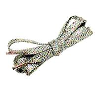 Goodlace Lacets plats de scintillants, Bling Lacets de chaussures 115CM, Multicolore (argenté)