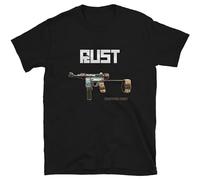 GOODLlFE Rust Game Custom SMG Weapon T-Shirt Black L