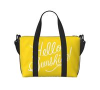 Goodlooking Hello Sunshine Sac de voyage à bandoulière unique Sac de sport et de fitness Sac de voyage, Noir , Taille unique
