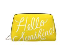 Goodlooking Hello Sunshine Trousse de maquillage en cuir Pochette de voyage Organiseur de toilette