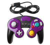 goodluxx Contrôleur de Manette de Jeu Portable Filaire pour Game Cube Wii NGC Console contrôleur de Manette de Jeu Portable pour Cube de Jeu Violet