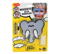 Goodmark 02070809 - Kit de maquillage éléphant composé de : total de 7,4 g de couleurs (gris et blanc), 1,6 g de crayon de maquillage noir, applicateur double face et éponge