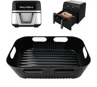 Goodpejine Moule Silicone Air Fryer seulement pour Cecotec 9L Cecofry Dual 9000, Réutilisable Accessoire Air Fryer pour Cecofry Dual 9000, Airfryer Accessoires pour Friteuse