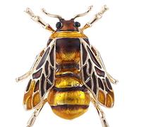 Goodplan Broche Bohème Abeille Épingle Animal Insectes Vêtements Chapeau Décor Accessoire Créatif Durable et Utile Noir ou Brun