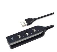 Goodplan Répartiteur Mini USB 2.0 Concentrateur 4 Ports Multi-Interface pour hub de Conversion pour Ordinateur Portable Haute Vitesse 480Mbps Noir par DHB