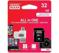 GOODRAM carte mémoire microSDHC 32GB M1A4 UHS-I + Adaptateur