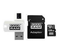 GOODRAM M1A4 All in One - Carte mémoire flash (adaptateur SD inclus(e)) - 128 Go - microSDXC UHS-I G