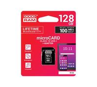 GOODRAM M1AA - Carte mémoire flash (adaptateur microSDXC vers SD inclus(e)) - 128 Go - UHS-I U1 / Class10 - microSDXC UHS-I