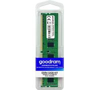 Goodram - Mémoire DDR4 DIMM - 32GB 2666MHz CL19 - 1,2 V - Mémoire pour PC de Bureau ou Portable - Single Rank - Configuration Mono-Canal - Noir, 133,35 x 31,25 x 2,5 mm