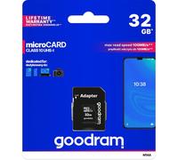Goodram microSD carte mémoire 32 GB pour smartphone, appareil photo - carte micro SD - 100 mb/s - avec adaptateur SD