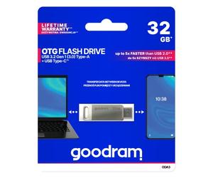 GOODRAM ODA3-0320S0R1 ouble OTG 32 Go USB 3.2+Type C