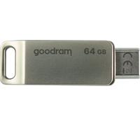 Goodram ODA3 lecteur USB flash 64 Go USB Type-A / USB Type-C 3.2 Gen 1 (3.1 Gen 1) Argent
