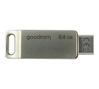 Goodram ODA3 lecteur USB flash 64 Go USB Type-A / USB Type-C 3.2 Gen 1 (3.1 Gen 1) Argent Argent G