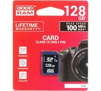 GOODRAM S1A0 - Carte mémoire flash - 128 Go - Video Class V30 / UHS-I U1 / Class10 - SDXC UHS-I G