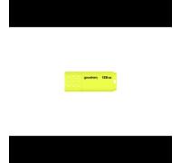 Goodram UME2 - Clé USB 2.0 128 Go Type-A, Lecture 20 Mo/s, Écriture 5 Mo/s, Boîtier Plastique Jaune, Compatible Windows/macOS/Linux, 55x21x9.6mm