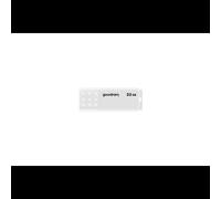 Goodram UME2 - Clé USB 32 Go USB Type-A 2.0 - Lecture 20 Mo/s, Ecriture 5 Mo/s - Boîtier Plastique Blanc 55x21x9.6mm - Compatible Windows/macOS/Linux