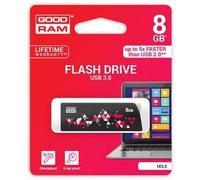 Goodram USB flash disk, 3.0, 8GB, UCL3, black, UCL3-0080K0R11, support of OS Win 7