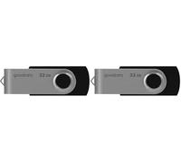 Goodram UTS2 Lecteur USB Flash 32 Go USB Type-A 2.0 Noir (Lot de 2)