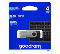 GOODRAM UTS2 UNIDAD Flash USB 4 GB USB Tipo A 2.0 Negro, Plata