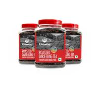 Goodricke Lot de 3 pots de thé noir Darjeeling torréfié de 250 g - Feuilles longues en vrac avec note fumée équilibrée et goût malté riche
