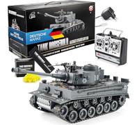 GOODS+GADGETS® Char Tiger I RC 1:16 Télécommandé 2,4 GHz - Tir Softair | Prêt à l'emploi (RTR) - batterie Li-Ion 750 mAh + chargeur + munitions inclus - sans assemblage