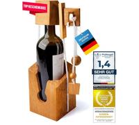 GOODS+GADGETS® Coffre-Fort Bouteille Puzzle en Bois - Casse-Tête