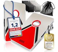 GOODS+GADGETS® Cornhole XXL - Jeu d'adresse avec 8 Grands Sacs | Jeu de plein air intérieur & extérieur - jardin, fête, parc - montage rapide - convient à tous les âges