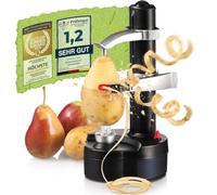 GOODS+GADGETS® Éplucheur Électrique Automatique de Fruits et Légumes | Éplucheur universel à lame flexible - pommes, poires, courgettes, pommes de terre, kiwis