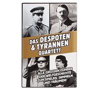 Goods+Gadgets® Jeu de Cartes Dictateurs & Tyrans - 32 Dirigeants | Quartett satirique en allemand - 32 des despotes les plus malfaisants de l'histoire réunis