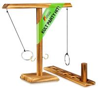 GOODS+GADGETS® Jeu de Lancer d'Anneaux en Bois - Ring Toss