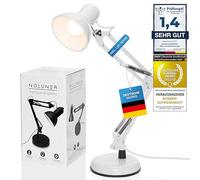 GOODS+GADGETS Lampe de travail rétro lampe de lecture bureau flexible table lampe de chevet lampe d'architecte à bras articulé en métal avec ampoule LED gratuit