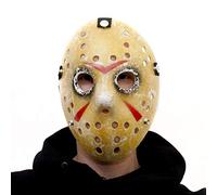 GOODS+GADGETS® Masque Jason Vendredi 13 - Hockey Vintage Halloween | Plastique incassable, sangle élastique réglable - déguisement complet en un seul accessoire