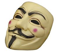 GOODS+GADGETS Masque V come Vendetta - Masque Guy Fawkes - Halloween Carnaval Anonyme (Beige)