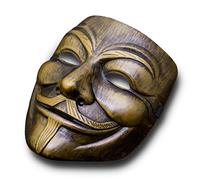 GOODS+GADGETS Masque V come Vendetta - Masque Guy Fawkes - Halloween Carnaval Anonyme (Bronze)