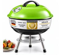 GOODS+GADGETS® Mini BBQ Charbon Sphérique - Gril de Table 38 cm | Acier inoxydable émaillé anti-rouille - portable pour camping, pique-nique, festival, balcon