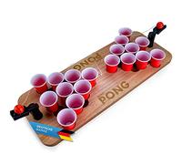GOODS+GADGETS® Mini Beer Pong en Bois - Table Shot Pong 60 cm