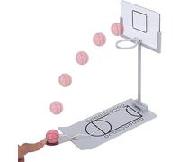 Goods+Gadgets® Mini Panier Basket Bureau en Aluminium Pliable | Jeu de doigt NBA style - terrain 30x28 cm - stylo scoreboard inclus - idéal cadeau