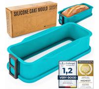 GOODS+GADGETS® Moule à Gâteau Silicone avec Fond en Verre - Démoulage Parfait 23 cm