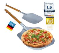 GOODS+GADGETS® Pelle à Pizza XXL Aluminium - Poignée en Bois