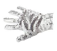 GOODS+GADGETS Popstar Michael Jackson Gants à paillettes Argenté