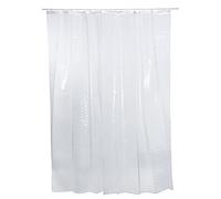 GOODS+GADGETS Rideau de Douche pour Baignoire ; Rideau de Bain imperméable, Lavable et Anti-moisissure 100% Polyester pour Baignoire & bac à Douche (Transparent)