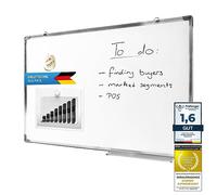 GOODS+GADGETS® Tableau Blanc Magnétique 60x90 cm - Cadre Aluminium