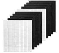 Goodsby Lot de 2 filtres HEPA de rechange H13 pour purificateur d'air Coway AP1512HH AP-1512HH-FP AP-1518R AP-1519P et Airmega 200M, 2 filtres HEPA et 8 pré-filtres à charbon actif #3304899