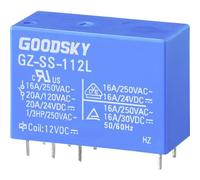GoodSky GZ-SS-112L Relais pour circuits imprimés 12 V/DC 20 A 1 inverseur (RT) 1 pc(s) Tube